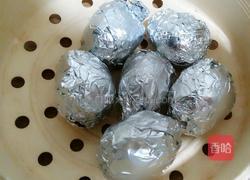 五彩咸蛋糯米的做法图解7
