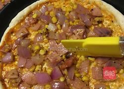 培根粟米洋葱披萨的做法图解14