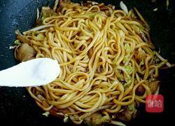 白菜炒面的做法图解8