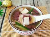 猪血豆腐汤