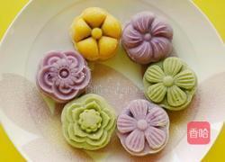 冰皮月饼(紫薯南瓜抹茶)的做法图解9