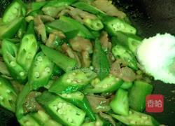 秋葵炒键子肉的做法图解9