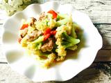牛肉炒花菜