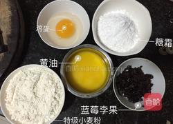 蓝莓李果饼干的做法图解1