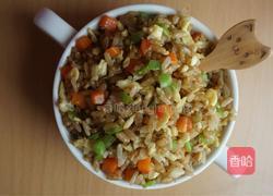 五彩炒饭的做法图解9