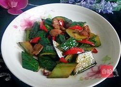 黄瓜皮炒肉的做法图解11