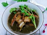 黑蒜煲排骨響螺片湯