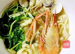 海鲜手擀鸡蛋面的做法图解10