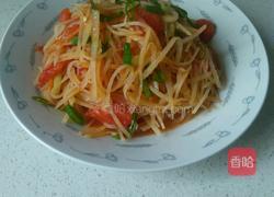 土豆丝炒西红柿的做法图解9