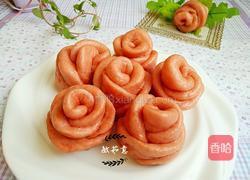 彩色玫瑰花馒头的做法图解18