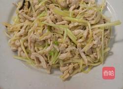 韭黄炒鸡丝的做法图解9