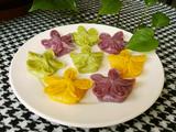 彩色蔬菜梅花饺