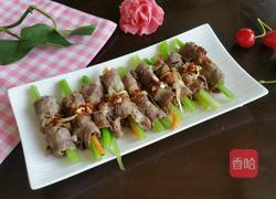 凉拌芹菜牛肉卷的做法图解6