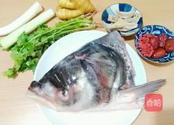 野天麻炖鱼头的做法图解1