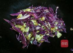 紫甘蓝炒鸡蛋的做法图解11