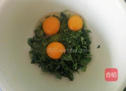 香菜炒鸡蛋的做法图解3
