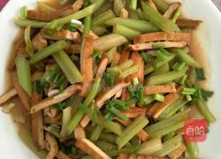 西芹炒香干的做法图解5