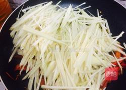 茭白炒肉丝的做法图解6