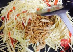 茭白炒肉丝的做法图解7