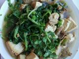 小白菜猪肉豆腐汤