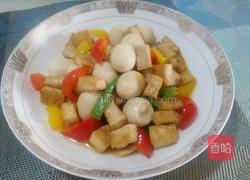 豆腐炒鹌鹑蛋的做法图解6