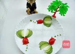 小金鱼嬉戏(盘饰）的做法图解7
