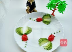 小金鱼嬉戏(盘饰）的做法图解6