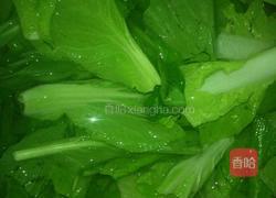 青菜面叶的做法图解2