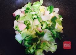 酱肉炒年糕的做法图解4
