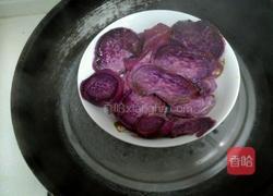 椰蓉紫薯球（奶黄馅）的做法图解1