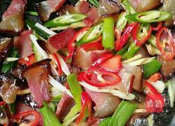 菜苔炒辣肉的做法图解4
