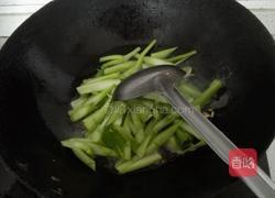 虾皮炒芥蓝的做法图解3