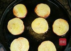 电饼铛烤地瓜片的做法图解3