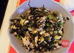 雪菜鸡蛋饼的做法图解4