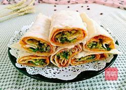 卷菜饼的做法图解13