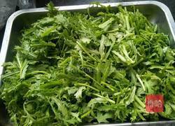 炒茼蒿的做法图解1