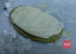 抹茶双色馒头的做法图解6