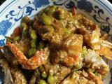 梭子蟹炒毛豆