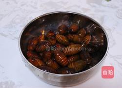 干煸蚕蛹的做法图解2