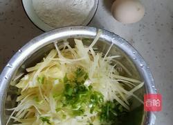 土豆丝鸡蛋饼的做法图解2