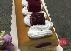 火龙果蛋糕卷的做法图解29