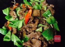 青椒炒牛肉的做法图解7