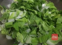 青菜炒菇的做法图解6