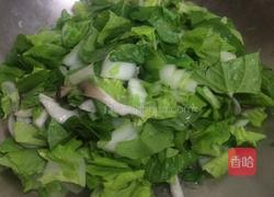 青菜炒菇的做法图解7