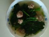 菠菜丸子汤