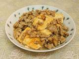 肉末煎豆腐