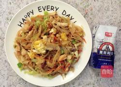 鸡肉时蔬炒饼的做法图解4
