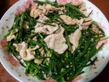 韭菜花炒肉片