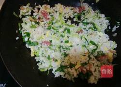 油菜百财炒饭的做法图解12