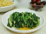 蒜味豆豉炒油麦菜